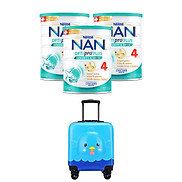 Bộ 3 Lon Sữa bột Nestlé NAN OPTIPRO PLUS 4 1500g lon với 5HMO Giúp tiêu