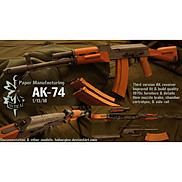 Bộ giấy tạo mô hình AK-74 tỉ lệ 1 1