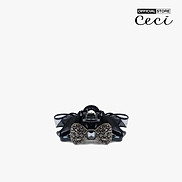 CECI - Kẹp tóc nữ thiết kế nơ to phối đính đá sang trọng CC6-01000110-01