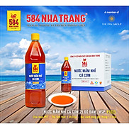 Thùng 12 chai Nước mắm Nhỉ 584 Nha Trang 25 độ đạm, Nước chấm Truyền Thống