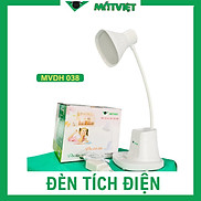 Đèn học tích điện để bàn Mắt Việt 038 6W 3 chế độ sáng kết hợp bóng ngủ