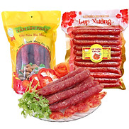 COMBO 2 TÚI 500G LẠP XƯỞNG HEO KHÔ VÀ 500G LẠP XƯỞNG TÔM TƯƠI LOẠI NGON