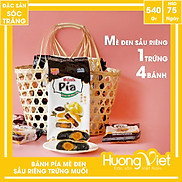 Bánh pía mè đen sầu riêng trứng muối 540g