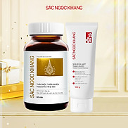 Combo 2 món Sắc Ngọc Khang Viên uống vi tảo lục + Sữa rửa mặt 100g