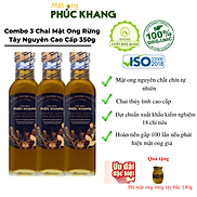 3 Chai Mật ong nguyên chất hoa rừng tây bắc Phúc Khang- Hàng Chính Hãng