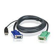 Cáp kết nối KVM Aten 2L-5201U Chuẩn USB 1.2 mét - Hàng chính hãng