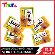 Combo 5 Bánh xốp Sando Caramel 53.5gx5