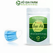 Bột Bạc Hà Sấy Lạnh Nguyên Chất Vũ Gia 50g túi + Tặng 5 Khẩu Trang