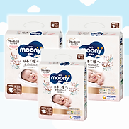 Combo 3 Tã bỉm Moony Natural Bông Organic đủ size NB S M L XL