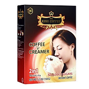 Cà Phê Hòa Tan 2IN1 Cà phê và bột kem không sữa KING COFFEE