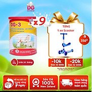 Combo 9 lon sữa Dê DG3 400gr Tặng 1 xe trượt Scooter