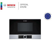 Lò Vi Sóng Âm Tủ Bosch BFL634GS1B Series 8, Dung Tích 21L, Công Suất 900W