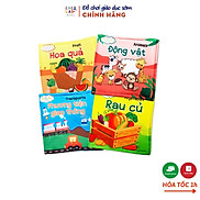 Combo 4 cuốn sách vải first books Lalala baby, kích thích đa giác quan