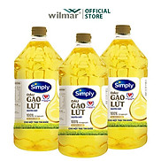 Combo 3 chai Dầu Gạo Lứt Simply 2L