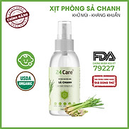 Xịt Phòng Tinh Dầu Hữu Cơ Organic 24Care - Kháng khuẩn - Khử mùi hôi