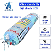 1 Gối Ôm có khóa kéo kèm vỏ 35x100cm thương hiệu A - an toàn sức khỏe