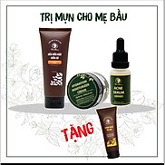 Combo Dưỡng Da Mụn Cho Mẹ Bầu Và Sau Sinh Wonmom + Tặng Scrub Nghệ Tẩy Tế