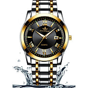 Đồng hồ nam FOURRON F1128 santafe watch 2020 Lịch ngày dây thép không gỉ