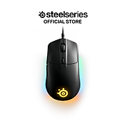 Chuột gaming có dây SteelSeries Rival 3 màu đen 77g, đèn RGB, 6 nút