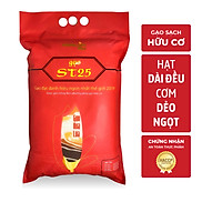 Gạo ST25 - Túi 5kg - Dẻo mềm, vị ngọt đậm, thơm lá dứa