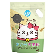 Cát Vệ Sinh Đậu Nành An Toàn Cho Mèo Không Bụi JollyCat Tofu 6L - Trà Xanh