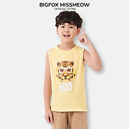 Đồ Bộ Bé Trai Size Đại Bigfox, Bộ Ba Lỗ Bé Trai Mùa Hè Chất Cotton In Hổ