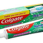 Kem đánh răng Colgate maxfresh bạc hà 230g+ bàn chải đánh răng - 3477397
