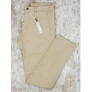 Quần Kaki Nam MEN Slim Fit Chino Flat Front Pants BEIGE - SIZE 29-30-32-34