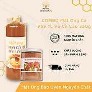 COMBO Mật Ong Nguyên Chất Hoa Cà Phê Bảo Uyên 1 Lít và Bột Ca Cao Dak Lak