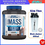 Combo Sữa tăng cân tăng cơ nạc Critical Mass của APPLIED NUTRITION hộp