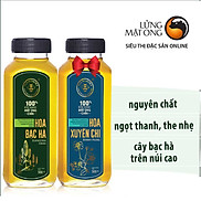 Combo Mật ong nguyên chất Hoa Bạc Hà Honimore 500g tặng mật ong chín