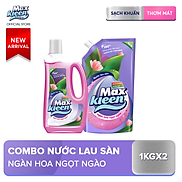 Combo Nước lau sàn Maxkleen Chai + Túi hương Ngàn hoa ngọt ngào 1kg