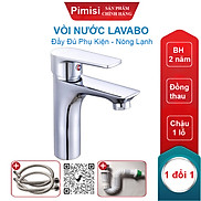 Vòi Nước Lavabo Pimisi PV-306C-1 Nóng Lạnh 1 Lỗ