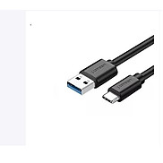 Cáp USB A ra Micro + Type C màu đen dây bện dù đầu bọc nhôm US177 Ugreen