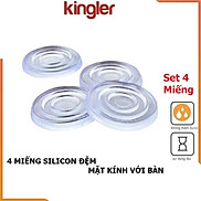 Miếng Đệm Kê Kính Mặt Bàn, Đệm Silicon Lót Giữa Kính Và Mặt Bàn Chống Xê