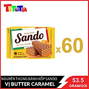 60 gói Bánh xốp Sando Caramel 53.5gX60