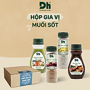 Hộp Gia Vị Muối Sốt Dh Foods Muối Tôm Tây Ninh, Muối Tiêu Lá Chanh, Muối