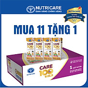 Mua 11 lốc tặng 1 Sữa nước Nutricare Care 100 Gold cho trẻ thấp còi 180ml