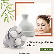 Máy massage đầu 3D đa năng CTFAST 01 Dụng cụ mát xa mini thư giãn da đầu