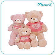 Gấu Bông Teddy Áo Love Lông Xoắn 80cm-1m - 1m3 Cao Cấp Memon