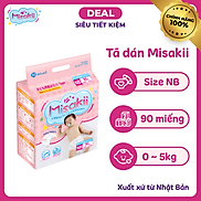 Tã Bỉm Dán MISAKII công nghệ Nhật Bản cho bé yêu size NB90