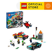 LEGO City 60319 Xe cứu hỏa & cảnh sát truy bắt tội phạm 295 chi tiết