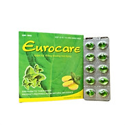 Eurocare Hộp 100 viên - giúp giảm ho, đau rát họng, khan tiếng, hóa đờm