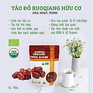 Táo đỏ hữu cơ Rouqiang 500gr Organic Dried Ruoqiang Jujube 500gr