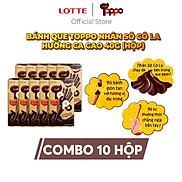 Combo 10 hộp Bánh que Toppo nhân sô cô la hương Ca cao 40 g hộp