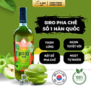 Siro Táo Xanh POMONA Pulpy Green Apple Syrup Nguyên Liệu Pha Chế Hàn Quốc