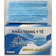 Khẩu Trang Y Tế 4 Lớp Thịnh Thiên Hộp 50 Cái - Màu Xanh