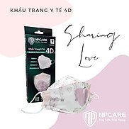 Khẩu trang y tế 4D KF94 NPCARE Sharing Love H 10c