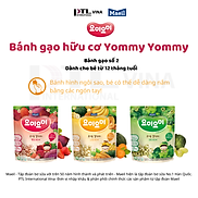 Combo 3 Bịch Bánh Gạo Ăn Dặm Yummy Yummy Cho Bé 12m Nhập Khẩu Hàn Quốc3 vị