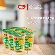 Nước ép thạch Xoài - HBC Foods - 220Gr Ly  6 Ly Lốc - Hành chính hãng